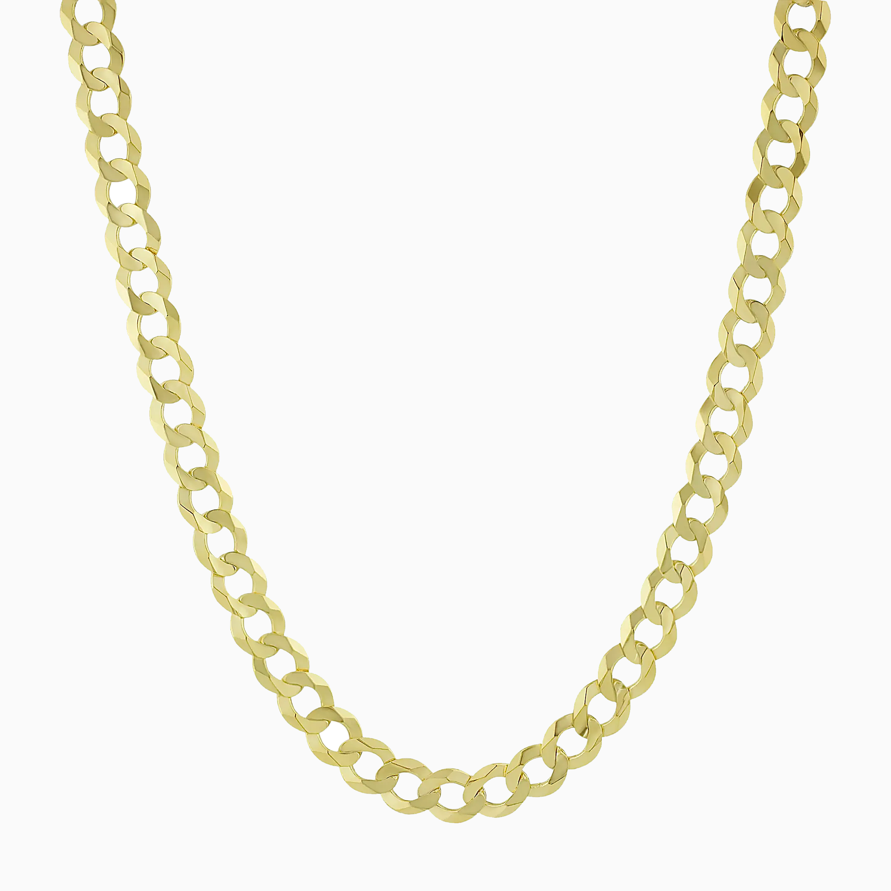 Curb Link Solid Chain in 10K Gold