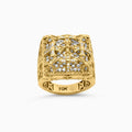 Gothica rosette ring in 10K gold