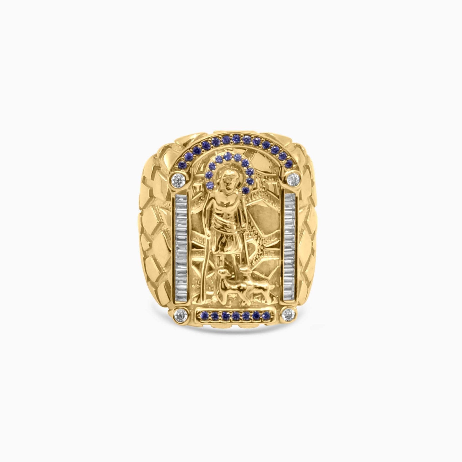 Anillo de oro de 10K de San Lázaro