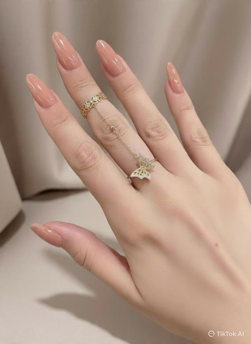Butterfly ring 10k