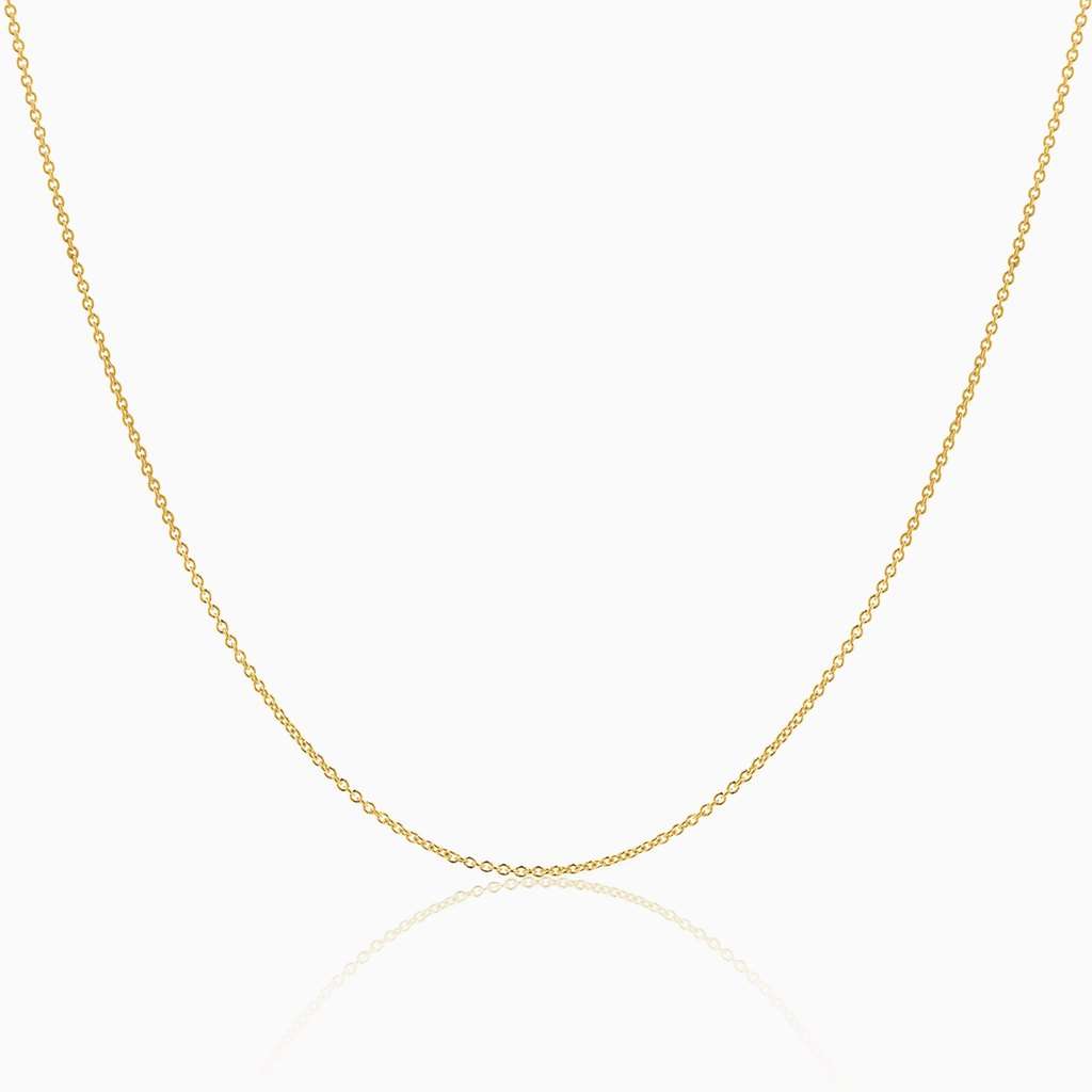 10k Classic Cable Link Chain Necklace