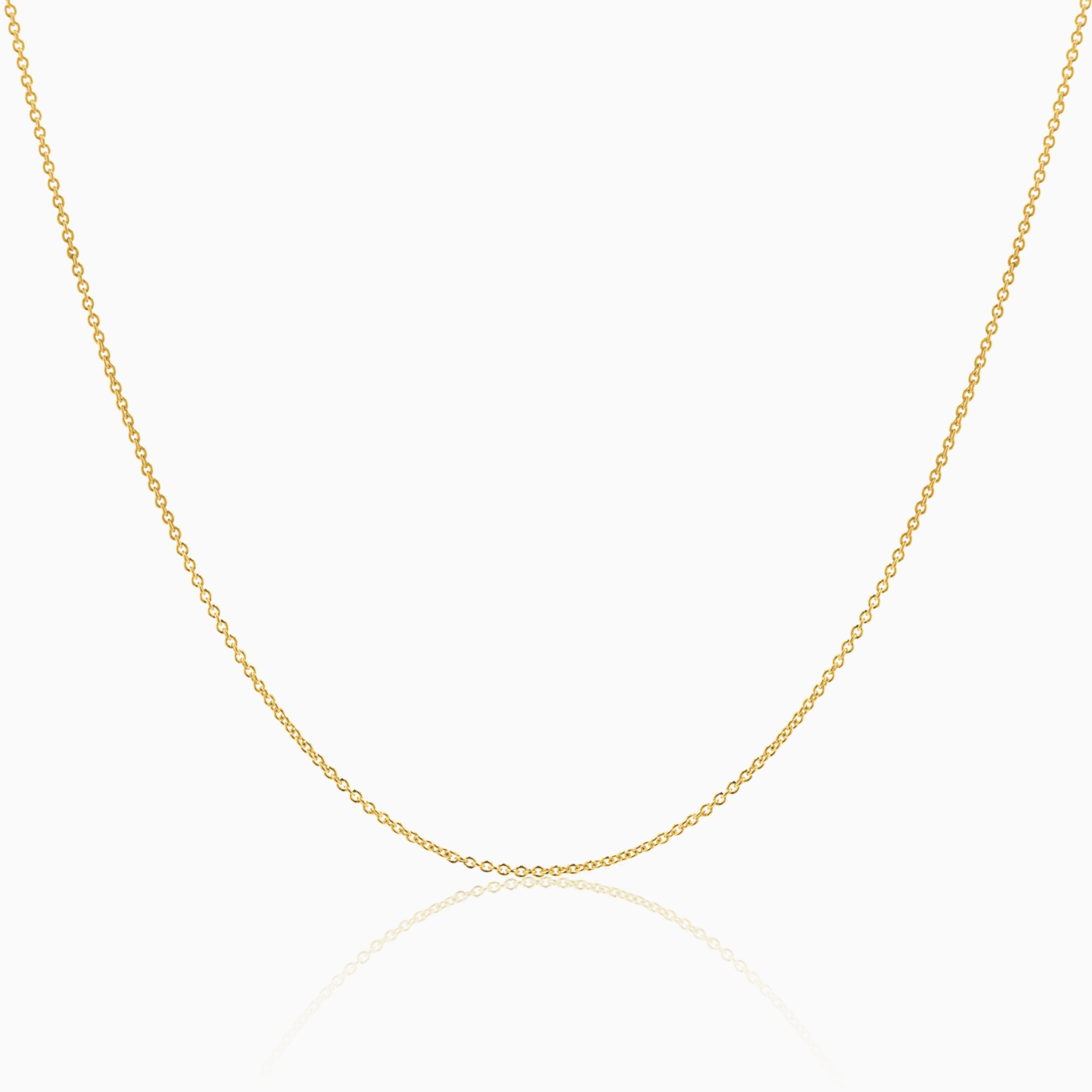 10k Classic Cable Link Chain Necklace