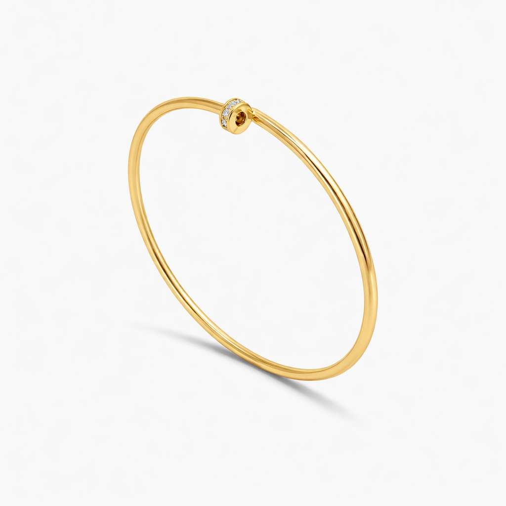 10K Gold Classic Bangle Bracelet