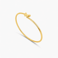 10K Gold Butterfly Bangle Bracelet